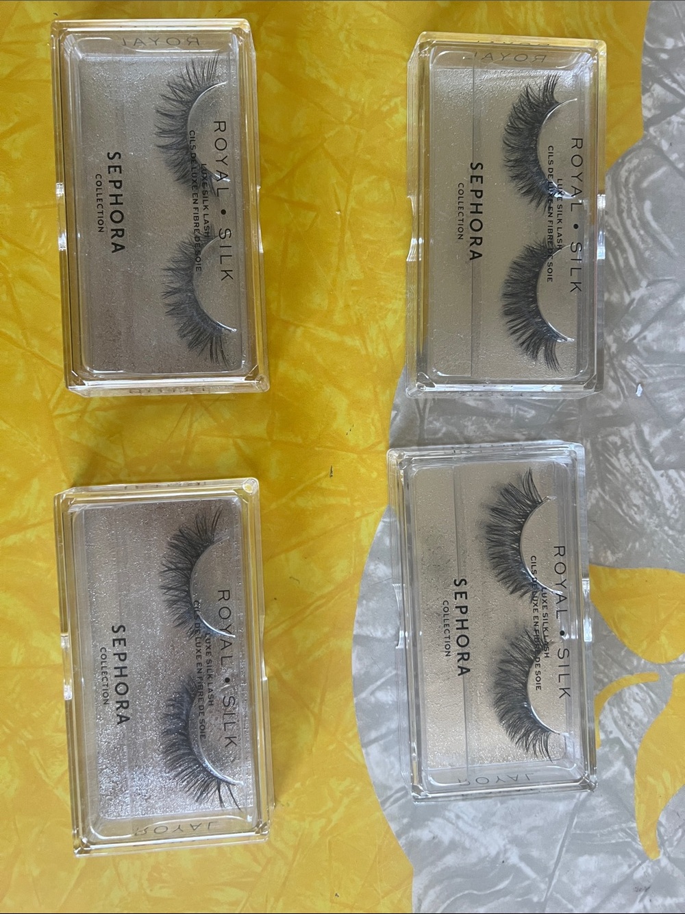 SEPHORA ROYAL SILK LUXE SILK LASH lots of four pairs